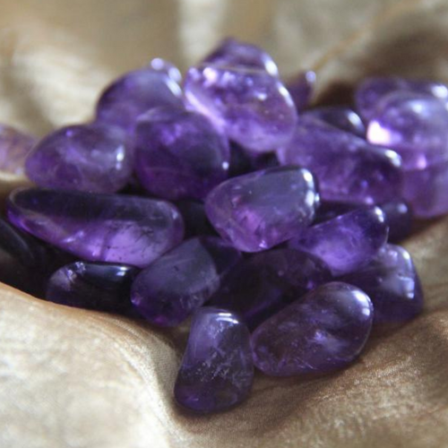 Amethyst Crystal purple tumbled