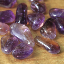 Load image into Gallery viewer, Ametrine amethyst citrine combination tumbled pocket crystal
