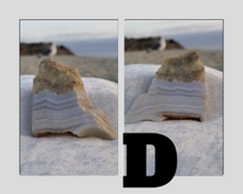 Load image into Gallery viewer, Blue lace agate crystal slab. Natural raw crystal. 
