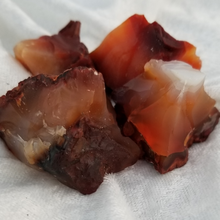 Load image into Gallery viewer, Natural Raw carnelian crystal . Red crystal orange crystal confidence crystal 
