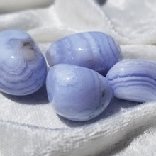 Load image into Gallery viewer, Blue Lace Agate crystal tumbled. 
