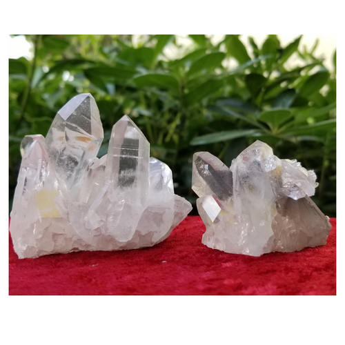 Clear quartz crystal cluster Master Healer