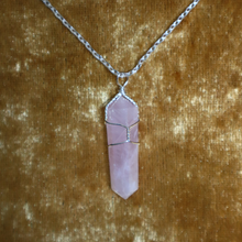 Load image into Gallery viewer, Rose Quartz - Polished Point Necklace
