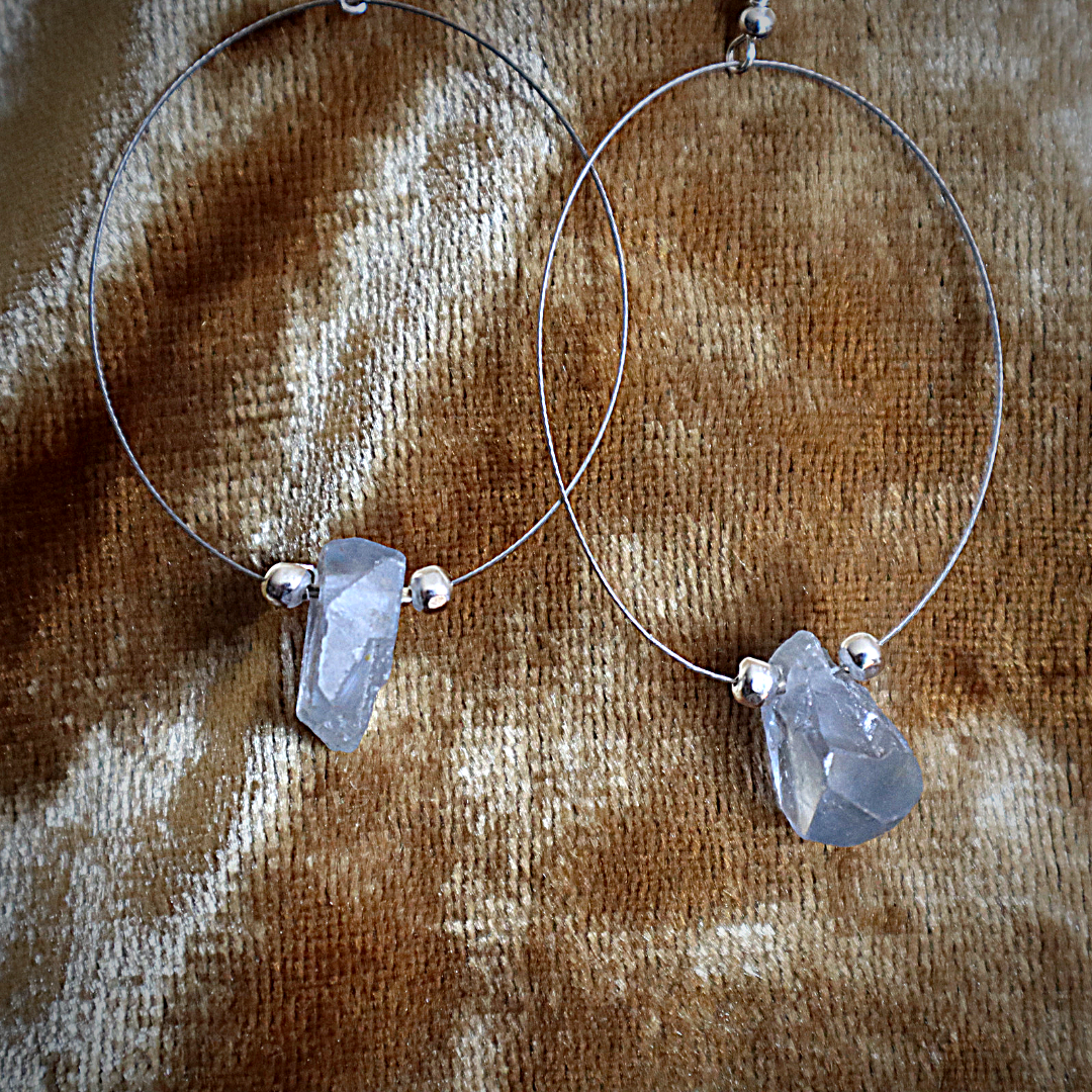 Celestite earrings deals